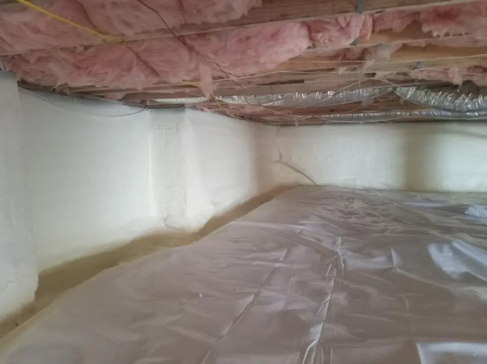 Crawl space encapsulation with closed-cell spray foam for Spray Foam Roofing in Salt Lake City